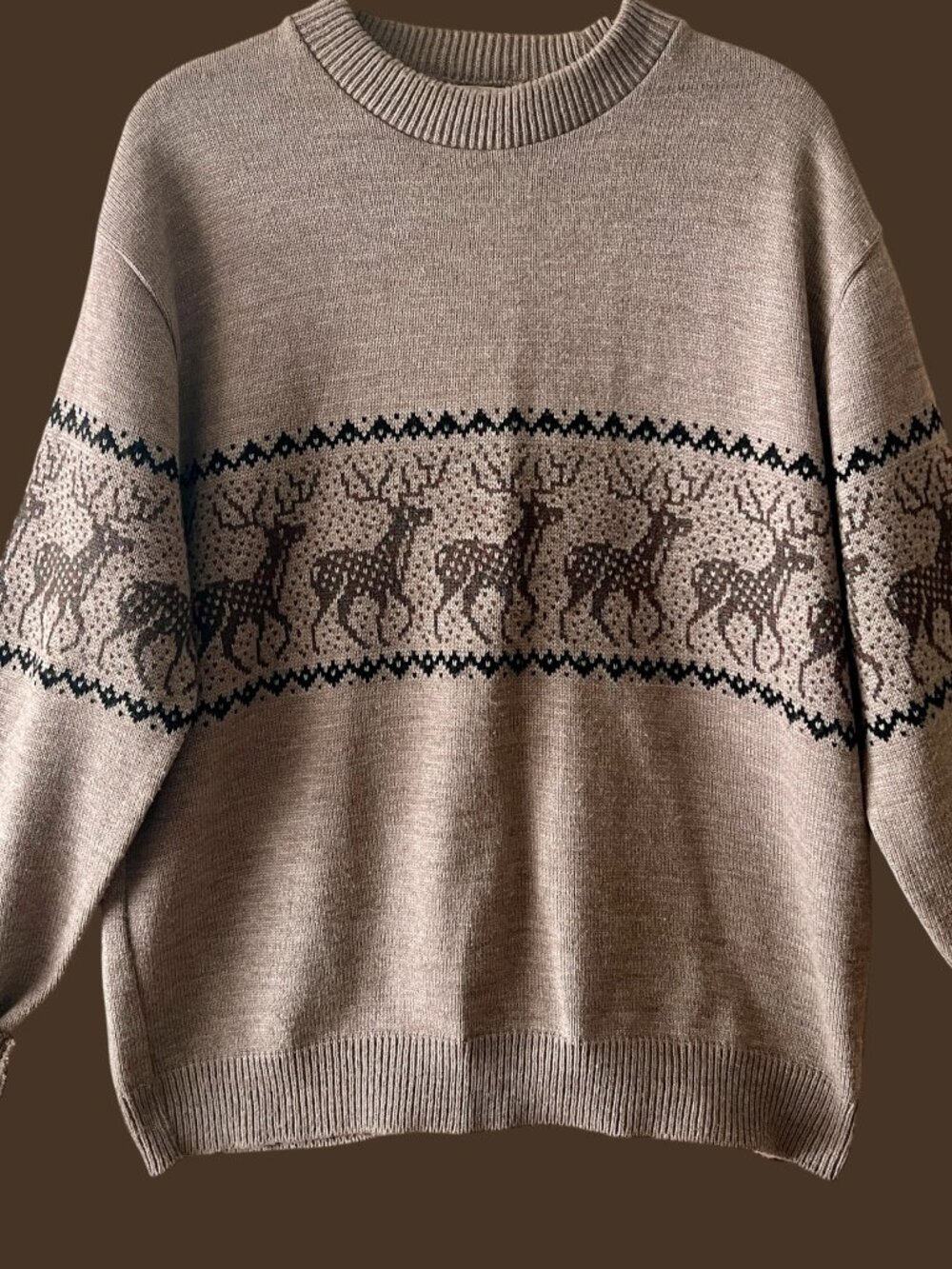 Vintage Woolrich Nordic Deer Sweater, Size XL